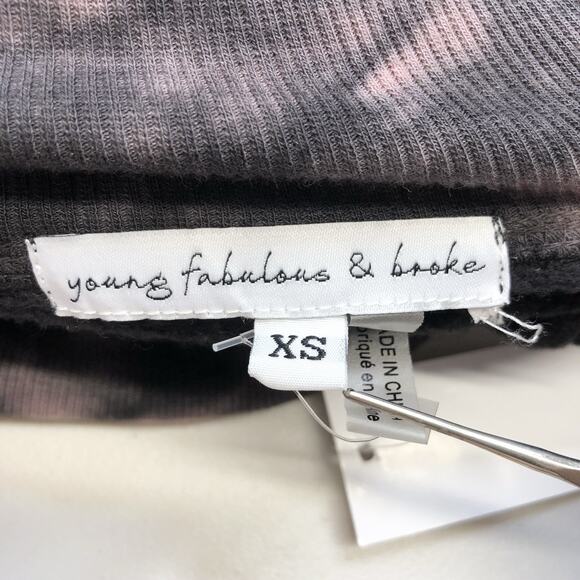 Young Fabulous and Broke Groove Foldover Tie Dye Joggers Pants Women’s Size XS - Picture 2 of 9